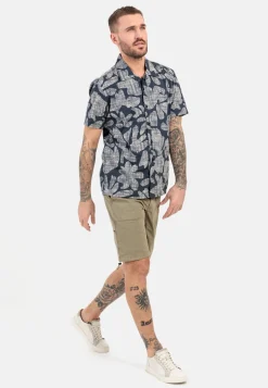 Herren Camel Active Hemden^Kurzarmhemd mit Allover-Print