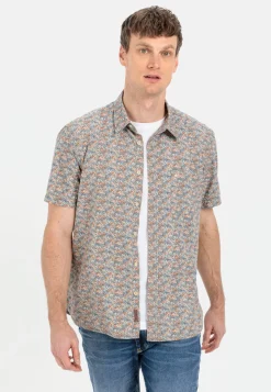 Herren Camel Active Hemden^Kurzarmhemd mit Allover-Print