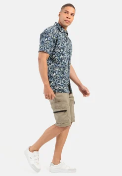 Herren Camel Active Hemden^Kurzarmhemd mit Allover-Print