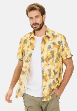 Herren Camel Active Hemden^Kurzarmhemd mit Strukturmuster