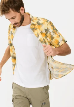 Herren Camel Active Hemden^Kurzarmhemd mit Strukturmuster