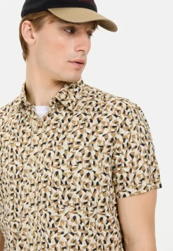 Herren Camel Active Hemden^Kurzarmhemd mit Strukturmuster