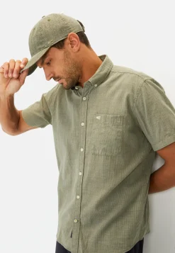 Herren Camel Active Hemden^Kurzarmhemd mit Strukturmuster