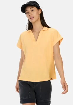 Damen Camel Active T-Shirts & Polos^Kurzarmshirt mit Polokragen
