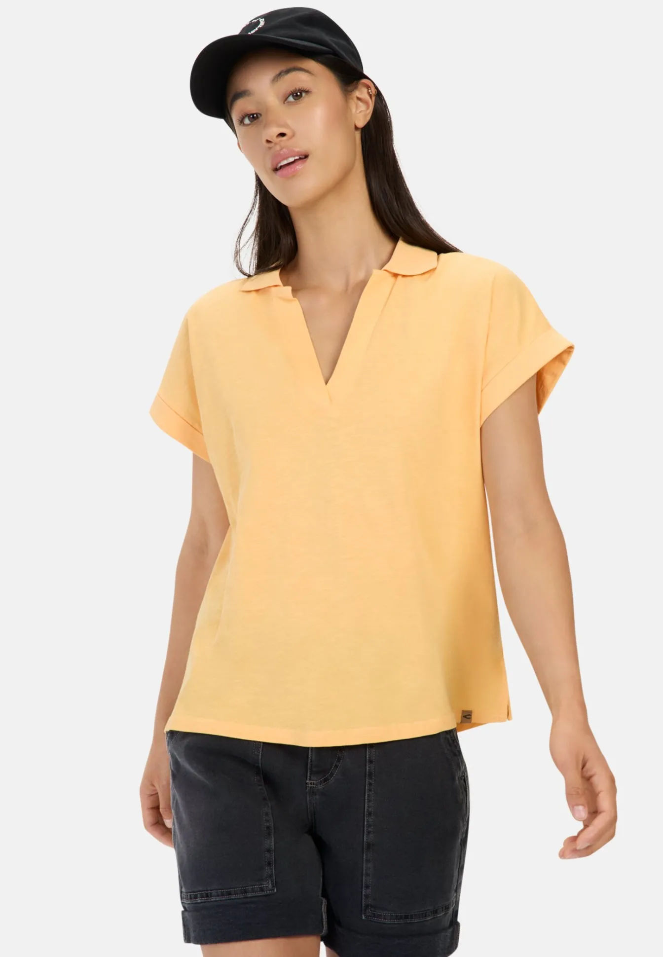 Damen Camel Active T-Shirts & Polos^Kurzarmshirt mit Polokragen