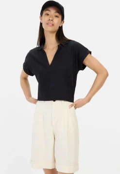 Damen Camel Active T-Shirts & Polos^Kurzarmshirt mit Polokragen