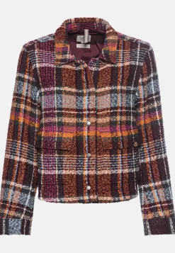 Damen Camel Active Jacken & Westen^Kurze Jacke im Karomuster
