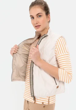 Damen Camel Active Jacken & Westen^Kurze Steppweste aus recyceltem Polyester