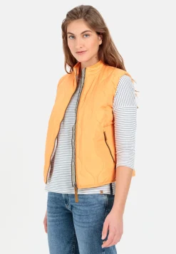 Damen Camel Active Jacken & Westen^Kurze Steppweste aus recyceltem Polyester