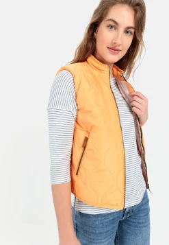 Damen Camel Active Jacken & Westen^Kurze Steppweste aus recyceltem Polyester