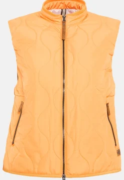 Damen Camel Active Jacken & Westen^Kurze Steppweste aus recyceltem Polyester