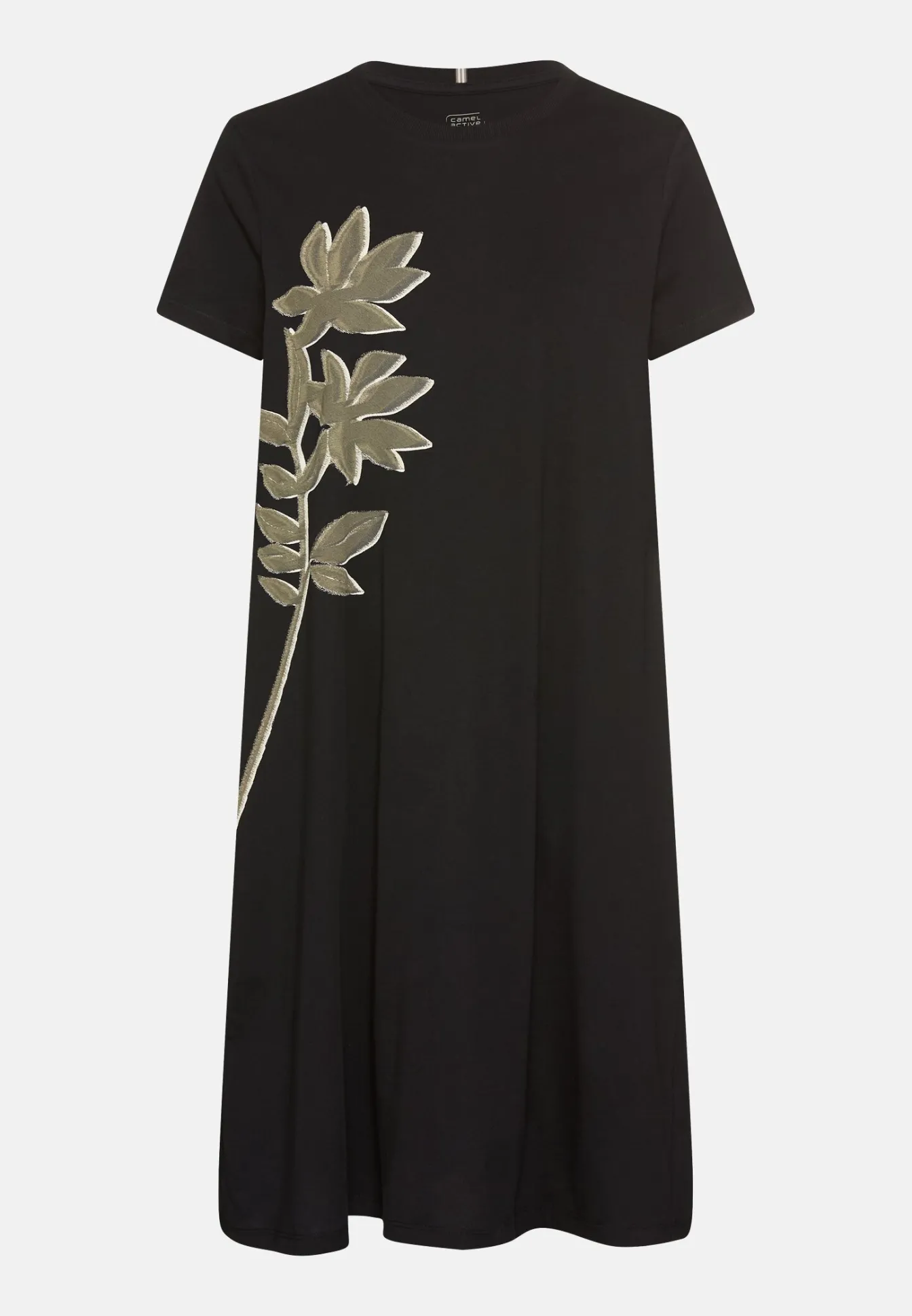 Damen Camel Active Kleider^Kurzes T-Shirt-Kleid mit Blumenprint