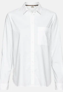 Damen Camel Active Blusen^Langarm Bluse aus reiner Baumwolle