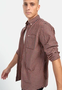 Herren Camel Active Hemden^Langarm Hemd im Vichy-Karomuster