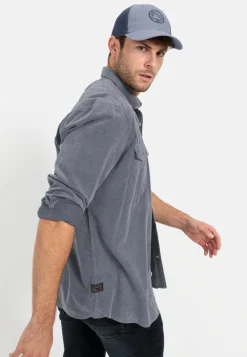 Herren Camel Active Hemden^Langarm Hemd in Regular Fit aus Cord