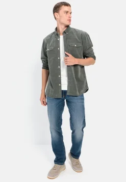 Herren Camel Active Hemden^Langarm Hemd in Regular Fit aus Cord