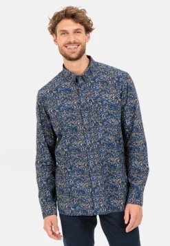 Herren Camel Active Hemden^Langarm Hemd mit Allover-Print