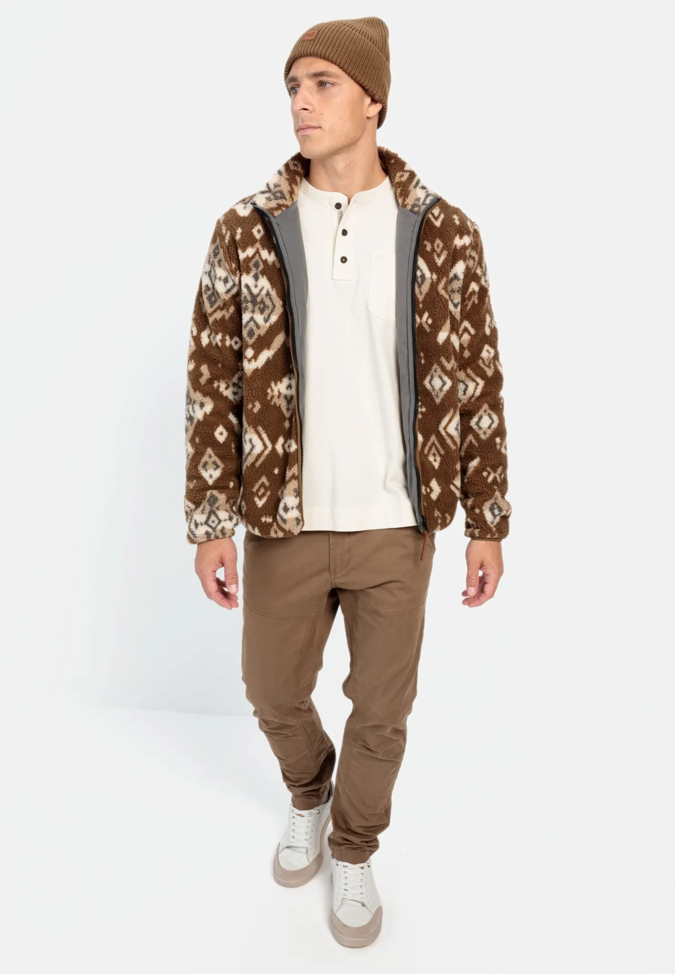Herren Camel Active T-Shirts & Polos^Langarm Henley aus Organic Cotton