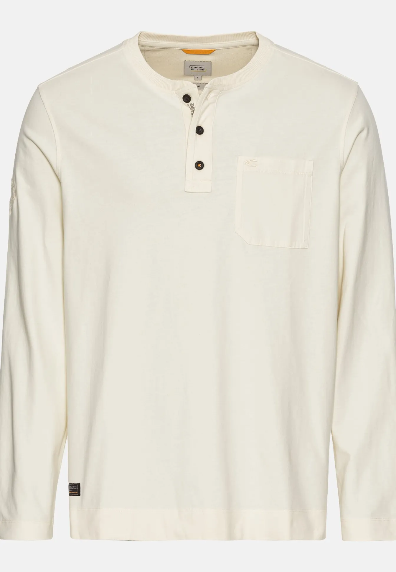Herren Camel Active T-Shirts & Polos^Langarm Henley aus Organic Cotton
