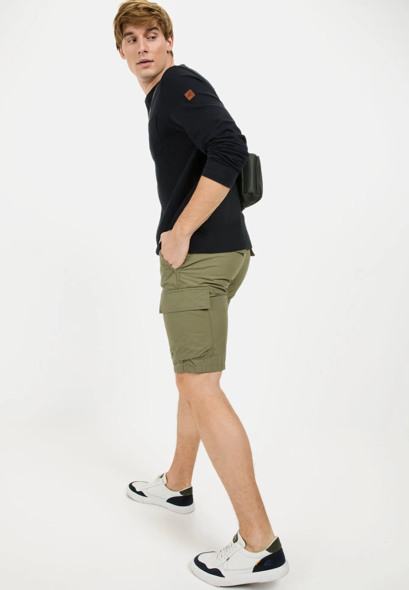 Herren Camel Active T-Shirts & Polos^Langarm Henley mit Brusttasche
