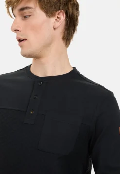 Herren Camel Active T-Shirts & Polos^Langarm Henley mit Brusttasche