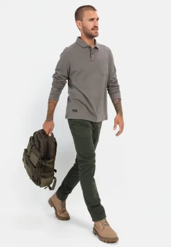 Herren Camel Active T-Shirts & Polos^Langarm Poloshirt aus zertifiziertem Organic Cotton
