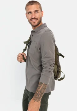 Herren Camel Active T-Shirts & Polos^Langarm Poloshirt aus zertifiziertem Organic Cotton