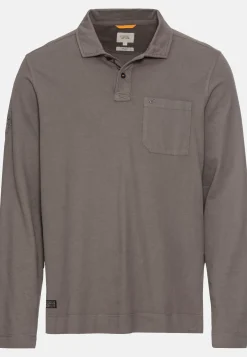 Herren Camel Active T-Shirts & Polos^Langarm Poloshirt aus zertifiziertem Organic Cotton