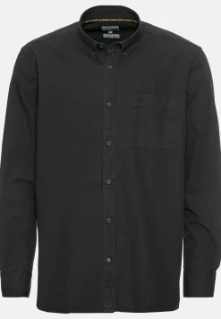 Herren Camel Active Hemden^Langarm Shirt aus reiner Baumwolle mit Button-Down Kragen und Brusttasche