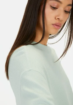 Damen Camel Active T-Shirts & Polos^Langarm Sweatshirt aus reiner Baumwolle