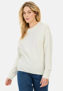 Damen Camel Active T-Shirts & Polos^Langarm Sweatshirt aus reiner Baumwolle