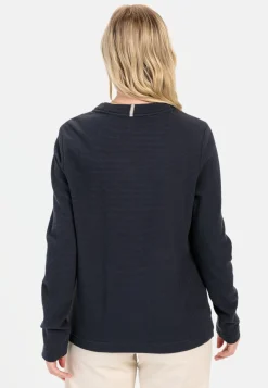 Damen Camel Active Sweatshirts & Hoodies^Langarm Sweatshirt mit Waffelmuster