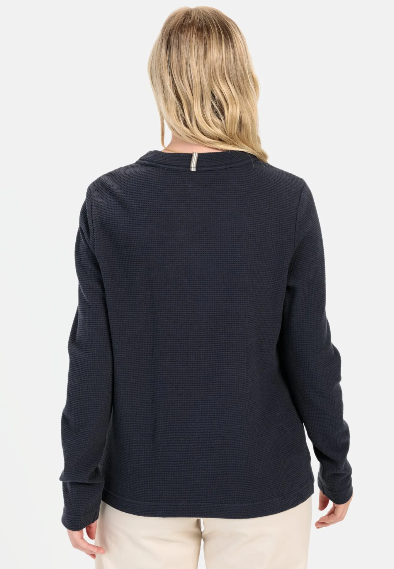 Damen Camel Active Sweatshirts & Hoodies^Langarm Sweatshirt mit Waffelmuster