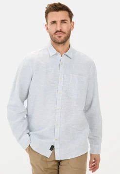 Herren Camel Active Hemden^Langarmhemd aus Leinenmix