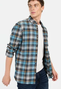 Herren Camel Active Hemden^Langarmhemd mit Karomuster