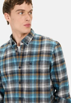 Herren Camel Active Hemden^Langarmhemd mit Karomuster