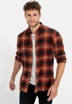 Herren Camel Active Hemden^Langarmhemd mit Karomuster