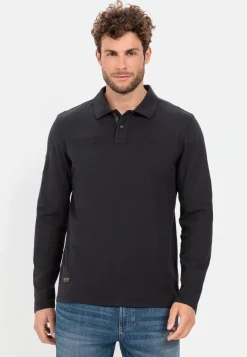 Herren Camel Active T-Shirts & Polos^Langarm-Poloshirt aus reiner Baumwolle