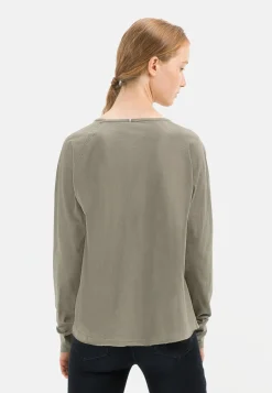 Damen Camel Active T-Shirts & Polos^Langarmshirt aus reiner Baumwolle