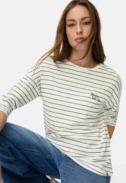 Damen Camel Active T-Shirts & Polos^Langarmshirt aus reiner Baumwolle