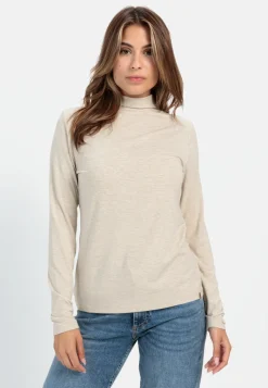 Damen Camel Active T-Shirts & Polos^Langarmshirt mit Rollkragen