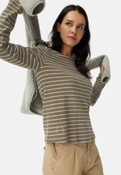 Damen Camel Active T-Shirts & Polos^Langarm-T-Shirt aus Bio-Baumwolle