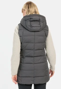 Damen Camel Active Jacken & Westen^Lange Weste mit Kapuze