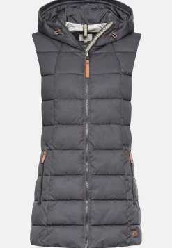 Damen Camel Active Jacken & Westen^Lange Weste mit Kapuze