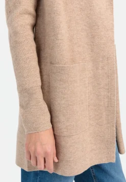 Damen Camel Active Pullover & Cardigans^Langer Cardigan mit Kapuze