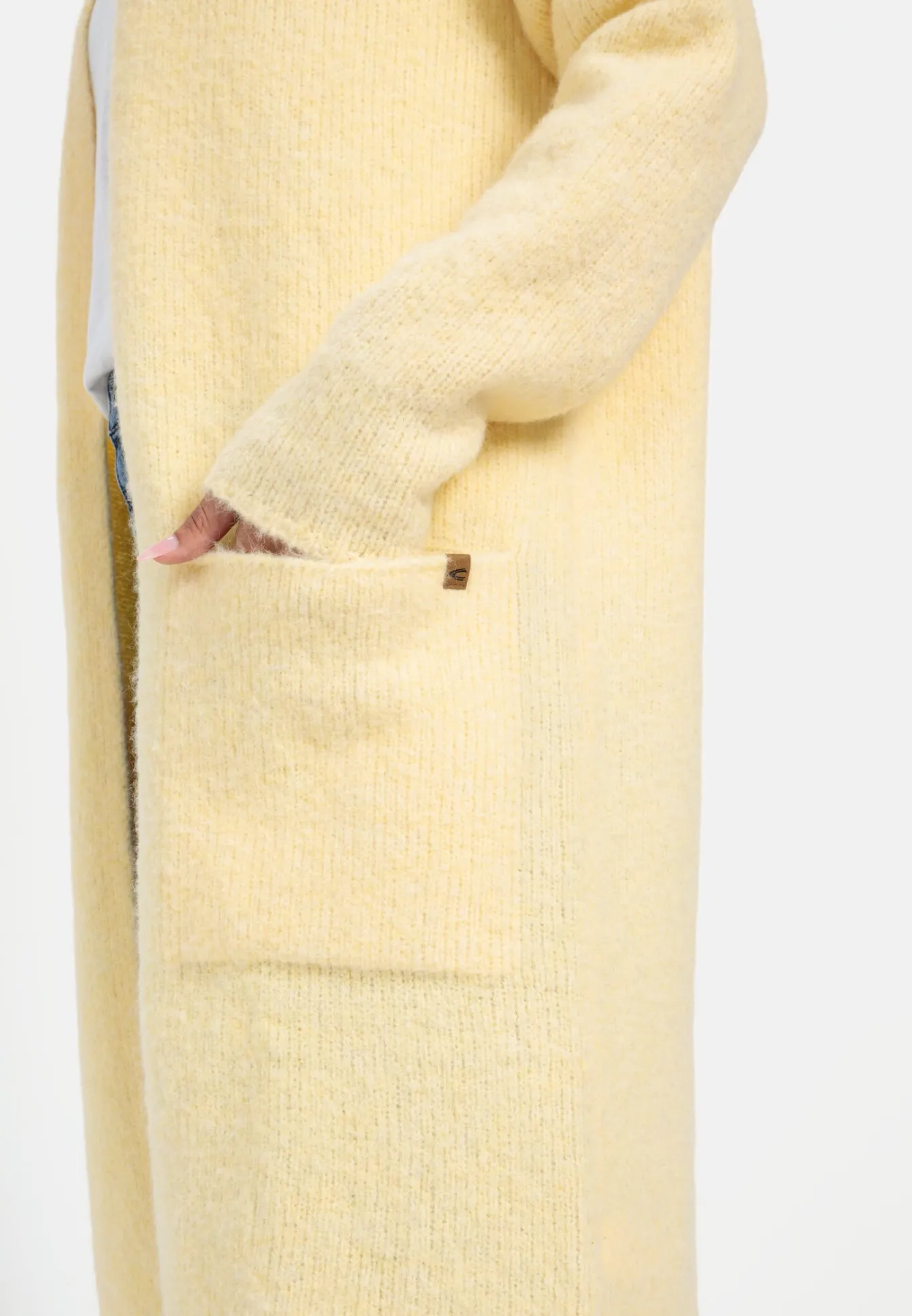 Damen Camel Active Pullover & Cardigans^Langer Cardigan mit Taschen