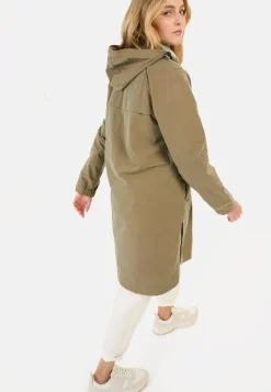 Damen Camel Active Jacken & Westen^Langer Parka mit verstellbarer Taille