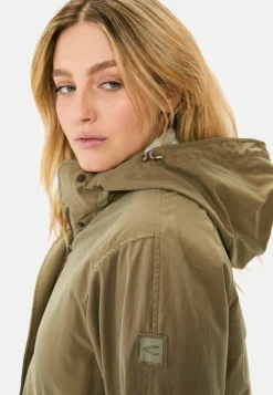 Damen Camel Active Jacken & Westen^Langer Parka mit verstellbarer Taille