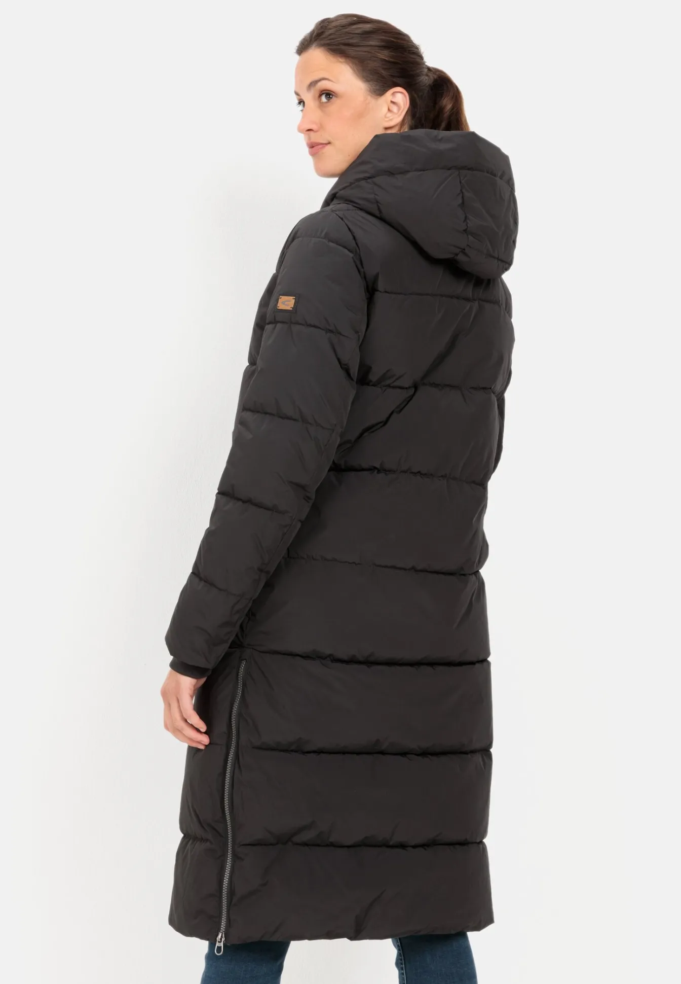 Damen Camel Active Jacken & Westen^Langer Puffermantel aus recyceltem Polyester
