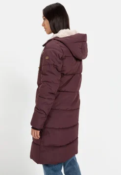 Damen Camel Active Jacken & Westen^Langer Puffermantel mit gefütterter Kapuze